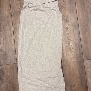H&M Light Gray Maxi Skirt
